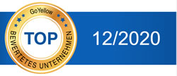 GoYellow Top-Bewertungssiegel für GoYellow Top-Bewertungssiegel für